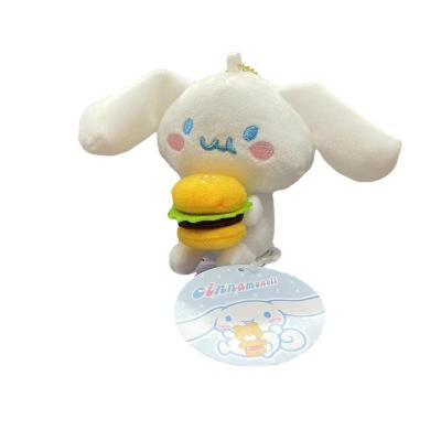 China Soft Hand Smelling New Sanrio Plush Doll Toy Fast Food Pendant Creative Melody Hello Kitty Plush Keychain for sale