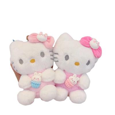 China Soft Hand Plush Toys Hello Kitty Kuromi Plushie Sanrio Keychain Feeling Cute Stuffed Animals Toys PP Cotton Doll Gifts For Girl for sale