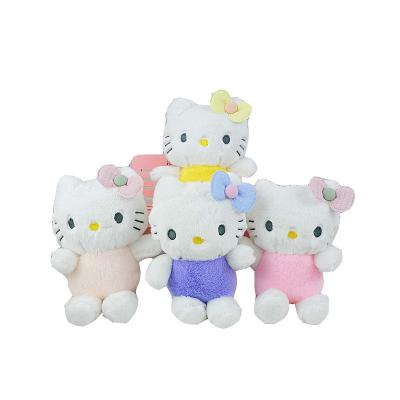 China Soft Hand Feeling Sanrio 15cm Kuromi My Melody Kt Cat Hello Kitty Anime Plush Figure Pendant Props Key Chain Cute Animal Toys for sale