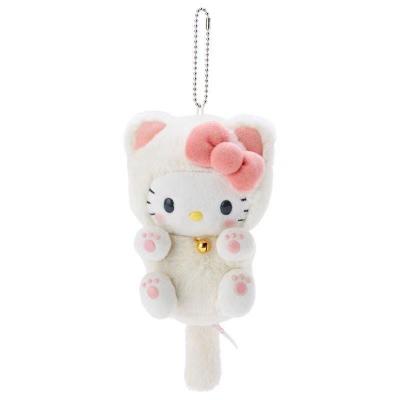 China Hand Feeling Fitspi Kt Cat Sanrioed Plushie Plush Doll Soft Key Chain Anime Cartoon Soft Stuffed Schoolbag Plush Pendant Toy Gifts for sale