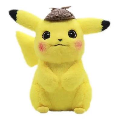 China Wholesale Detective Pikach Stuffed Animal Toy Doll Souvenir Stuffed and Plush Toy Animal for sale