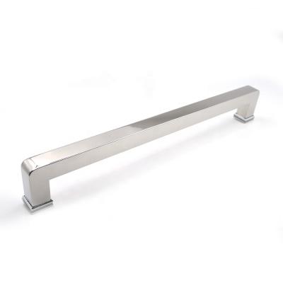 China Easy To Install And Cheap Durable Stainless Steel Material Double Side Tube Square Price Shower Glass Door Handles For Towel for sale