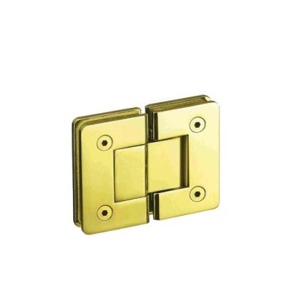 China Factory Modern Chinese Bathroom Glass Door Custom Brass Gold Shower Hinge for sale