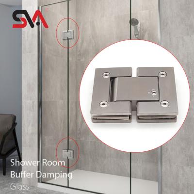 China Factory direct sales modern 180 degree satin SUS304 self closing hydraulic glass door hinge for shower room for sale