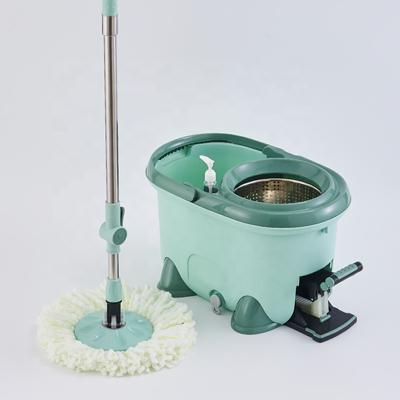 China Wholesale Sustainable High Quality Easy Magic Floor Low Price Cleaning Mop 360 Rotation With Bucket for sale