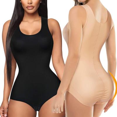 China Breathable Body Shaper Women Tummy Control Tank Tops Seamless Jumpsuit Full Waist Trainer Shapewear for sale