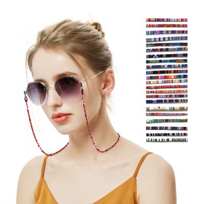 China Colorful Glass Accessories Fashion Fashoin Style Sunglasses Chain Glass Rope Non-slip Lanyard Reading Rope Wholesale Ethnic Glass for sale