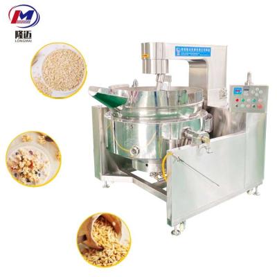 China Hot Sale 300L Snacks Factory Oatmel Cooking Mixer Machine Industrial Gas Heated Automatic Cooking Pot For Food Price CE Approved for sale