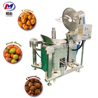 China Planetary mixing to ensure uniform coating & Avoid Burnt Commercial Gas Pop Corn Making Machines Large Capacity For Industry Popcorn Production Processing Line Machinery Supplier for sale