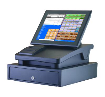 China Basic Function Factory Outlet POS Machine with 12 Inch Touch Screen, Cash Drawer and Thermal Printer for sale