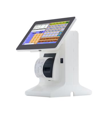 China Cheap 10.1 Inch Restaurant Touch Screen Cash Register System Voucher POS Machine With Printer for sale