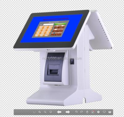 China top selling 10 inch touch screen cash register with high speed pos system software and built-in thermal printer E86A for sale