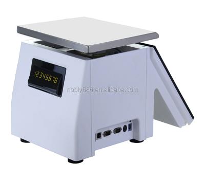 China Fruit shop morden design electronic scale with 12 inch touch screen cash register for sale