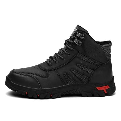 China 2022 Fashion Trend Autumn Winter Men Rubber Snow Boots Warm Running Lace Up Boot Shoes for sale