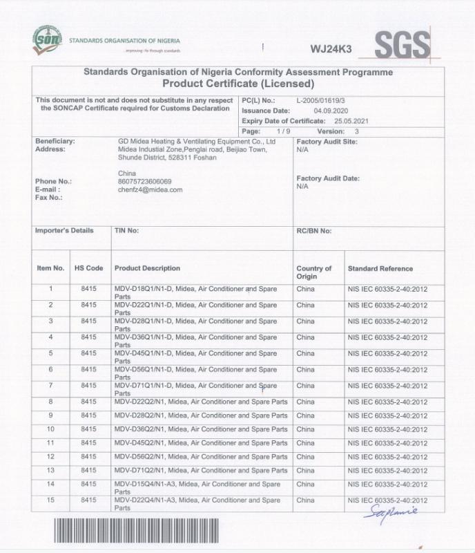 SONCAP - Beijing Midea Overseas Engineering&Technology Co., Ltd.