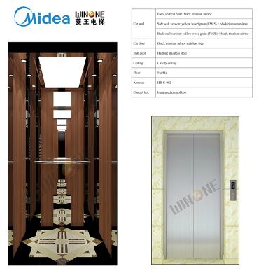 China Midea Winone Modern General Customized Modern Building 450kg Passenger Elevator Elevator Price for sale