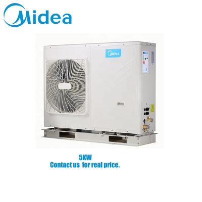 China Hotel Midea heat pump water heater air to water energy saving water heating and space treatment system for sale