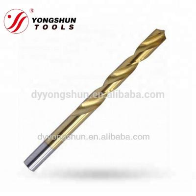 China Drill Holes Wheel Forged HSS M2/6542 Twist Drill Bits Tin-Coated For Metal Drilling for sale