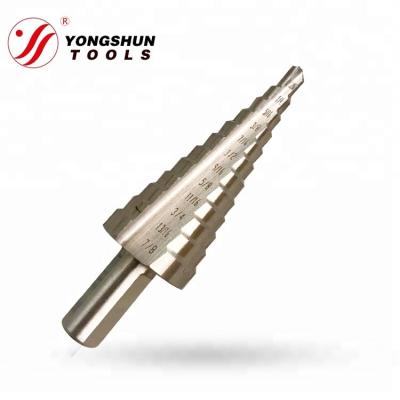 China HSS Fast Drilling Holes Load Straight Flute Step Drill Bit White Finished For Metal Drilling High Cost Effective for sale