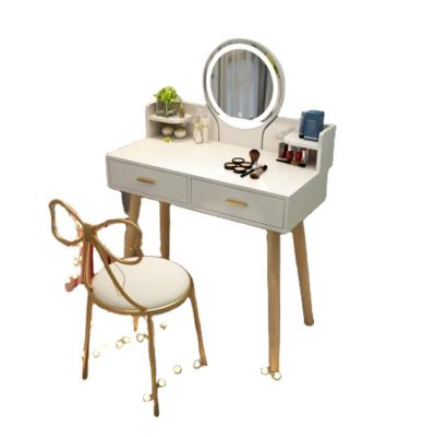 China Modern simple economical wooden bedroom vanity table furniture led dressing table toy storage box for ladies for sale