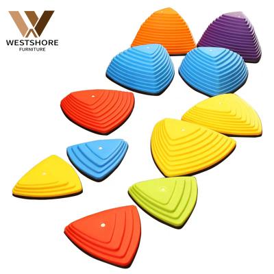 China Eco-friendly material balance stepping stones for indoor children and outdoor children's balance toys exercise to balance tool stones river crossing for sale