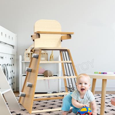 China New Design Environmental Material Wholesale Multi Function Standard Westshore Baby Wooden Umpire Chair For Baby Feeding Dining Chair for sale