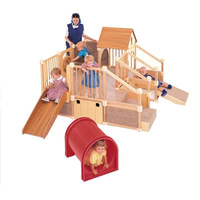 China Kindergarten play structure most popular play structure kindergarten kids wooden indoor playground for kids for sale