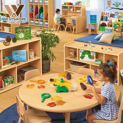 China Modern Kindergarten Furniture Sets Sale Wooden Daycare Furniture Montessori Preschool Furniture ForKids Table for sale