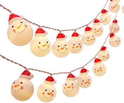 China Warehouse LED Snowman String Light Christmas Decoration Fairy Lights for sale