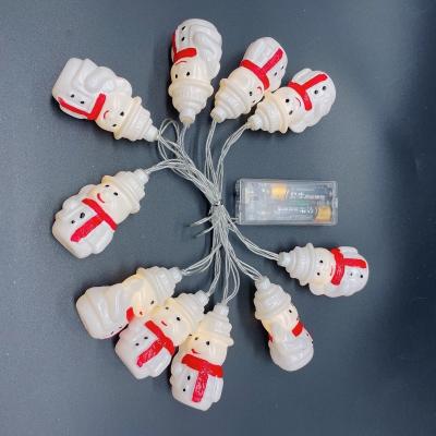 China Warehouse Sale Room Party Decoration White String Warm Light Santa Claus Christmas Lights for sale