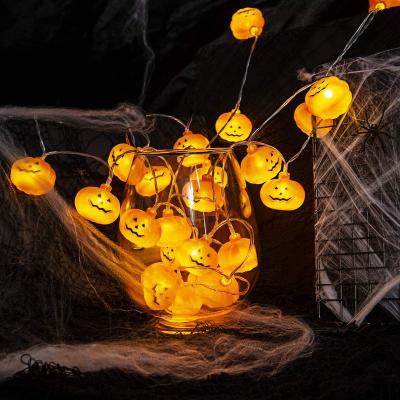 China Battery Operated Garden Party Decor Lamps 10Ft 20Led Ghost Lamps 10Ft 20Led Festival Decoration Lantern Halloween Pumpkin String Lights for sale