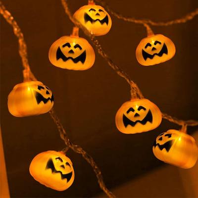 China Halloween Battery Operated Pumpkin Garden Room Decoration Light Flashing String Lights String Lights for sale