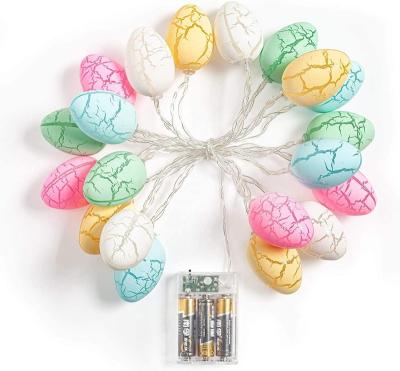 China Warehouse LED Easter Light, 20 Led Decorative Egg Shaped String Lights Festival Decorations for Easter Decorations for sale