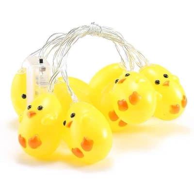 China Indoor Battery Operated Warehouse LED Chick Easter Egg String Lights Cute for Easter Decoration for sale