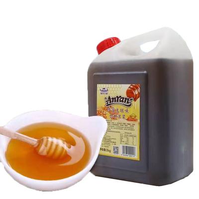 China Original Taste and Flavor High Quality Store Honey Factory Product Drink Longan Honey Syrup Bee Milk Tea Baking 3kg Material for sale