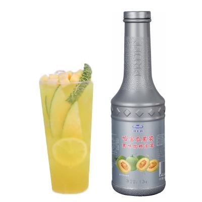 China Original Fresh Taste and Flavor Hami Melon Pulp Fruit Processing Drinks Concentrated Puree, Beverage, Fruit Drinks Product Milk Tea Shop for sale