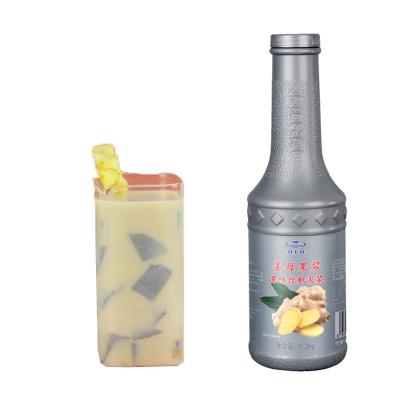 China Original Taste and Flavor Fresh Ginger Pulp Fruit Processing Drinks Concentrated Puree, Beverage, Fruit Drinks Product Milk Tea Shop for sale