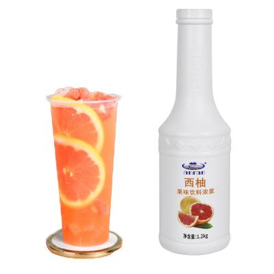 China Original Fruity Taste and Flavor Grapefruit Flavor Pulp Drinks Thick Fresh Fruit Processing Concentrated Beverage, Beverage, Fruit Drinks Product Milk Tea Shop for sale