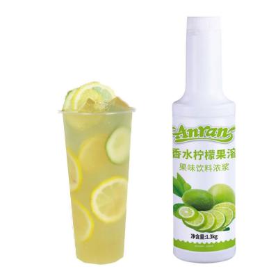 China Original taste and flavor fragrance of lemon flavor pulp fruity thick drink fresh fruit dissolved concentrated drink, beverage, fruit drink product milk tea for sale