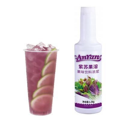 China Original Fruity Thick Taste and Flavor Perilla Flavor Pulp Drinks Fresh Fruit Dissolved Concentrated Drink, Beverage, Fruit Drinks Product Milk Tea for sale