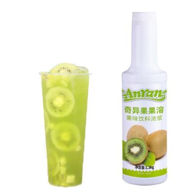 China Original fruity taste and flavor kiwi fruit thick pulp drinks fresh fruit dissolved concentrate drink, beverage, fruit drink product milk tea for sale