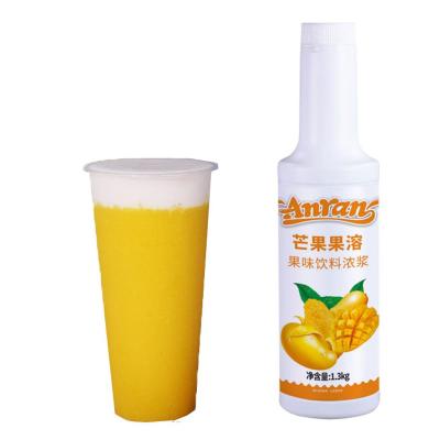 China Original Fruity Taste and Flavor Mango Flavor Pulp Drinks Thick Fresh Fruit Dissolved Concentrated Drink, Beverage, Fruit Drinks Product Milk Tea for sale