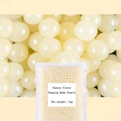 China Q Bounce New Fruit Flavor Q Bounce Cheese Flavor Popping Boba Pearl Ball Bursting For Bubble Tea, Milk Tea, Dessert, Drinks for sale