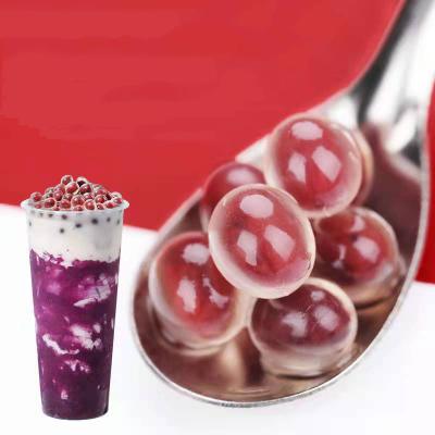 China Q Bounce New Fruit Flavor Q Bounce Red Bean Paste Flavor Popping Boba Pearl Ball Bursting For Bubble Tea, Milk Tea, Dessert, Drinks for sale