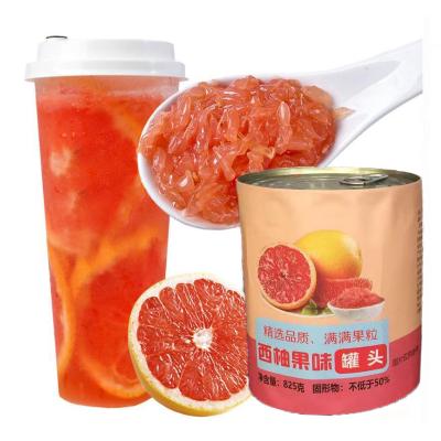 China Original Taste and Flavor Portable Natural Fresh Original Taste and Flavor Fruit Red Grapefruit Canned Honey Pomelo Red Milk Tea Bubble Tea Ingredients for sale