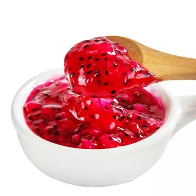 China Original Taste and Flavor Portable Fresh Original Concentrate Bottled Frozen Dragon Fruit Jam Puree Pulp Milk Tea Bubble Tea Ingredients for sale