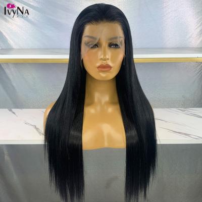 China Wholesale Price Natural Fit 13x6 Lace Up Long Glueless Futura Front Wig Synthetic Heat Resistant Silky Fiber Hair Wig For Black Women for sale