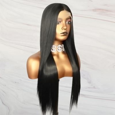 China Natural Suitability Ivy Na#1 Hair Silky Straight Wig Long For Color Women Futura T Part Synthetic Lace Front Soft Wigs For Daily for sale