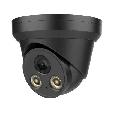 China NIGHT VISION 24 hours full time color night compatible with hikvision black shell ip motion camera 8mp poe cheapest metal for sale