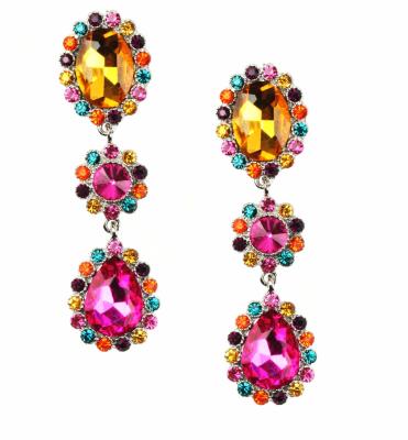 China ALLOY E151180 fabulous women statement earrings drop earrings women new style drop earrings for sale